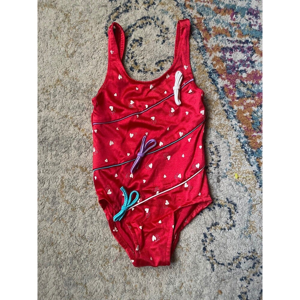 Vintage hearts and bows swimsuit